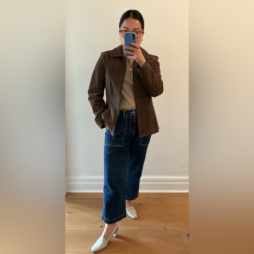 100% Suede Brown Women's Jacket
